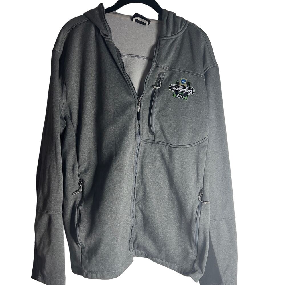 Fossa Gray Athletic Jacket with NCAA Track & Field Championship Logo Size Large